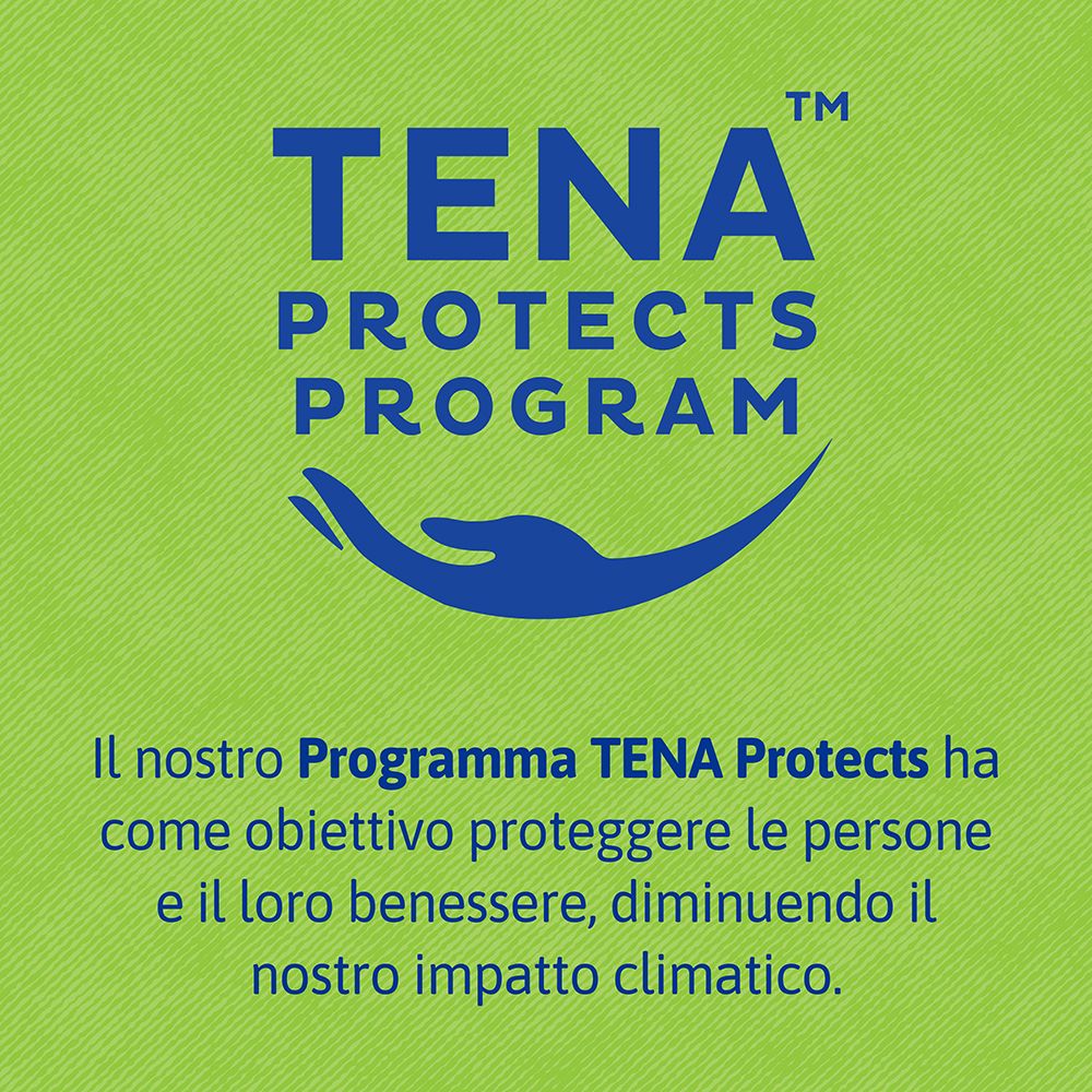 TENA Protects Program Logo mit schützender Hand.