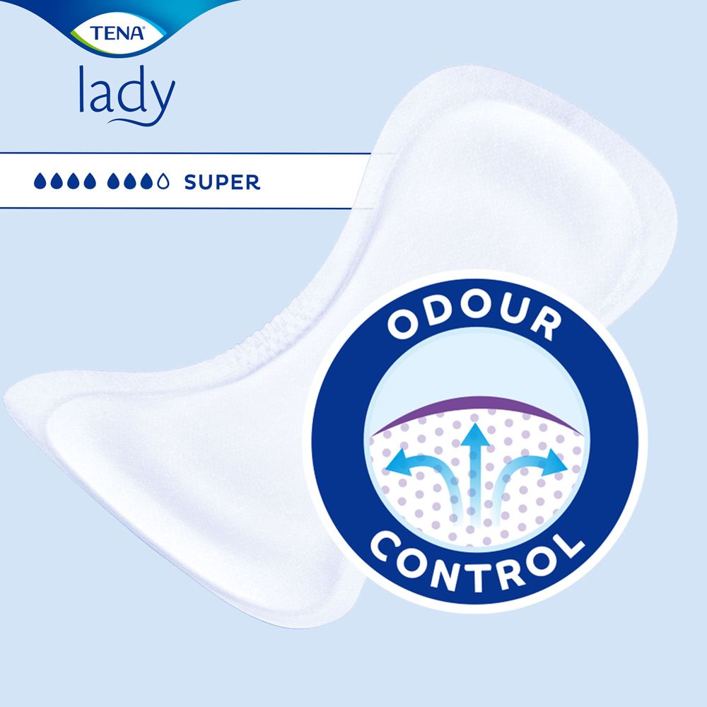 TENA Lady Super Slipeinlagen mit Odour Control.