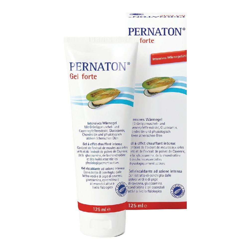 Tube blanche PERNATON Gel forte. Inscriptions en allemand. Illustration de moule. 125 ml. Avec emballage.