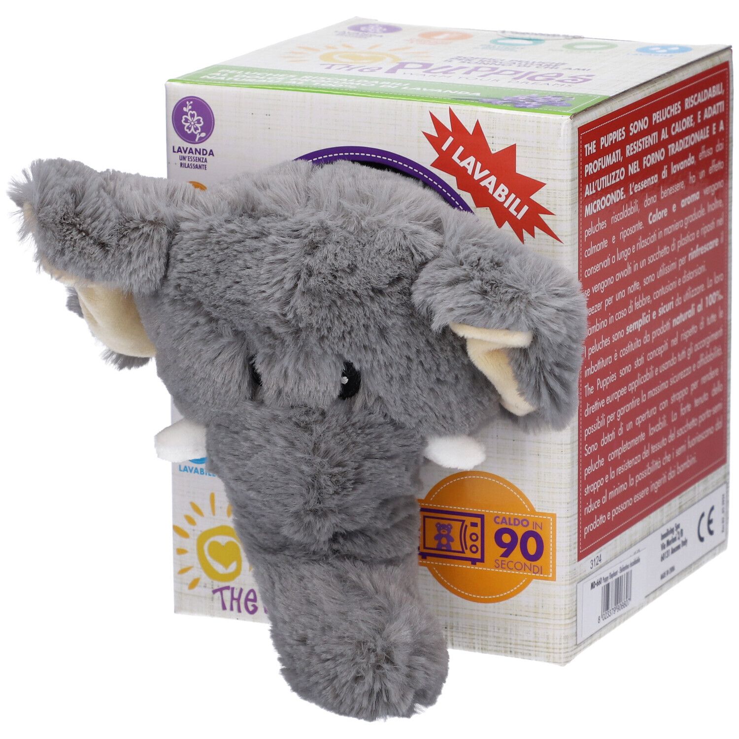 Innoliving The Puppies Elefantino Puppy Peluche Riscaldabile Profumato