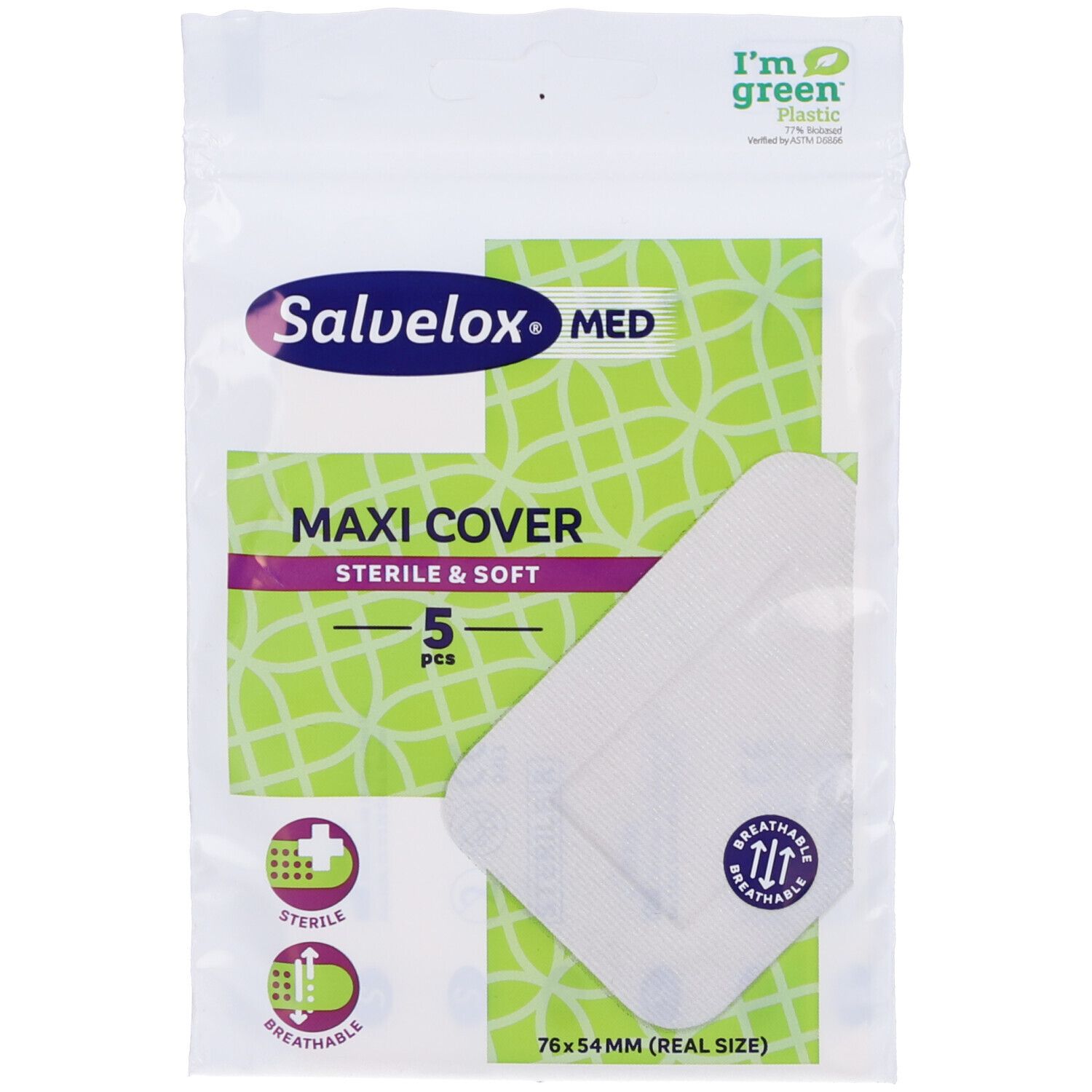 Salvelox Med Maxi Cover Cerotti 76mm x 54mm