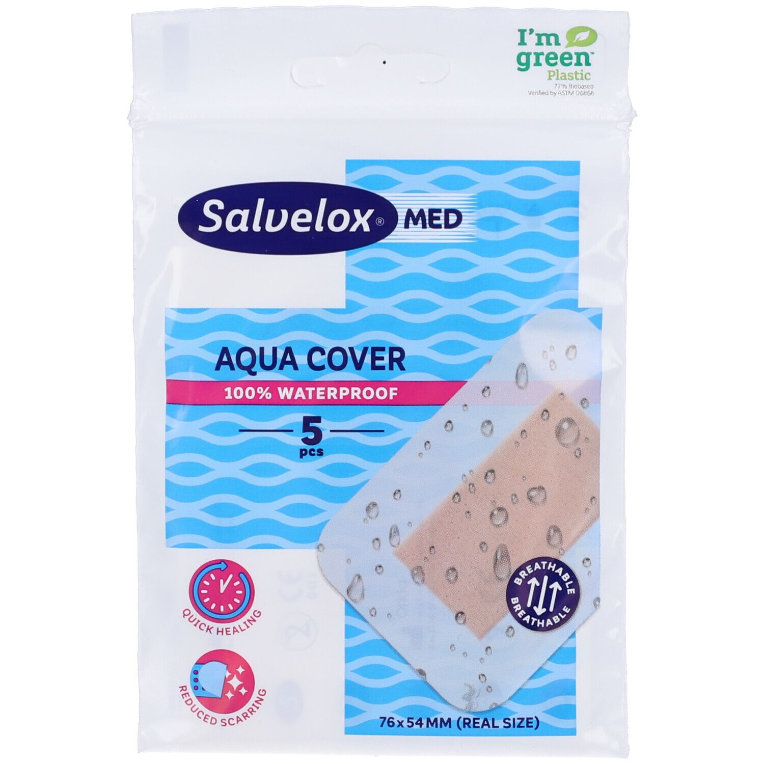 Salvelox Med Aquacover Cerotti 76mm x 54mm