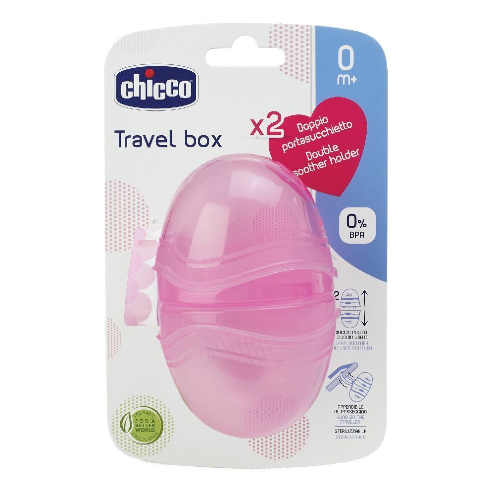 Chicco Schnullerbox 2 tlg. pink