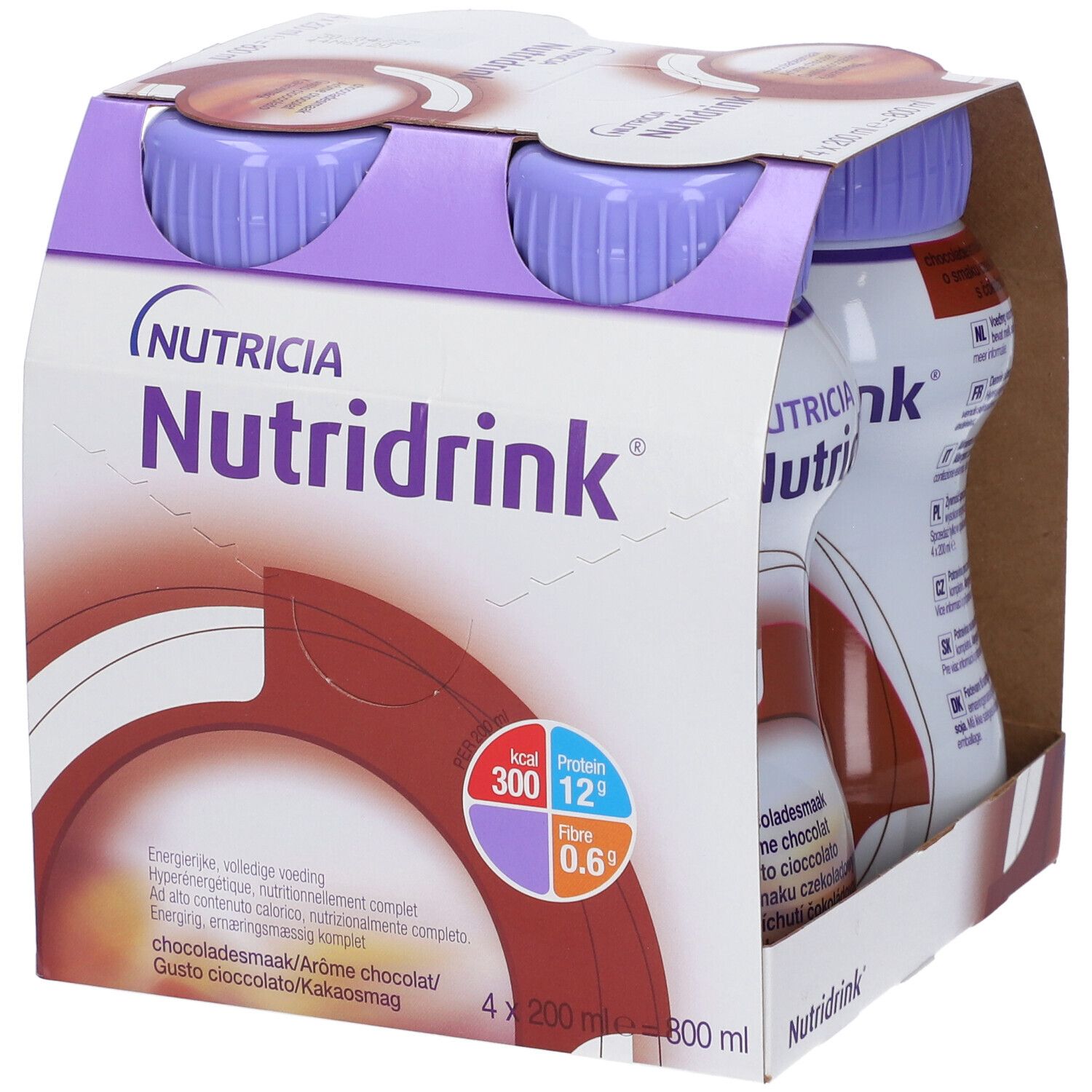 NUTRICIA Nutridrink Integratore Alimentare Gusto Cioccolato 4x200ml - Immagine 9