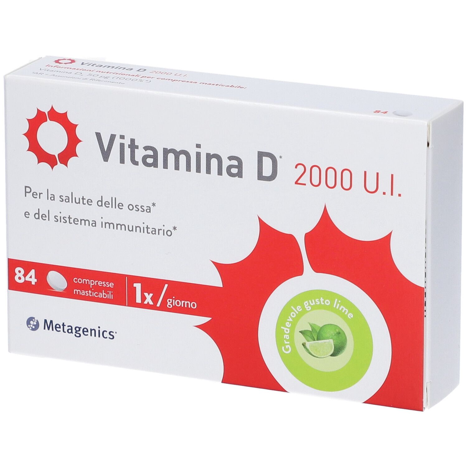Vitamina D 2000 UI 84Cpr 84 St Tabletten