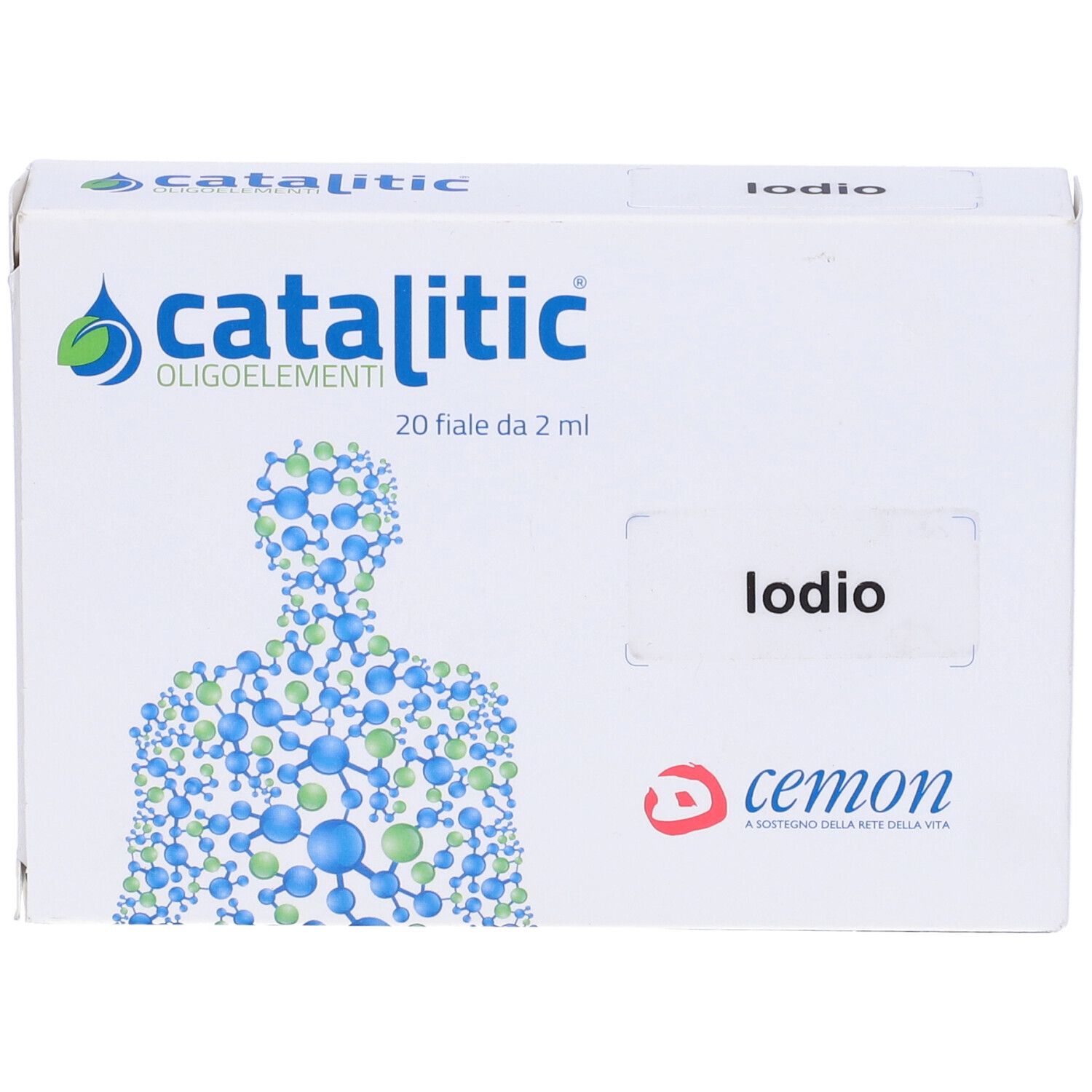Packung Katalitische Spurenelemente Jod, 20 Fläschchen à 2 ml.