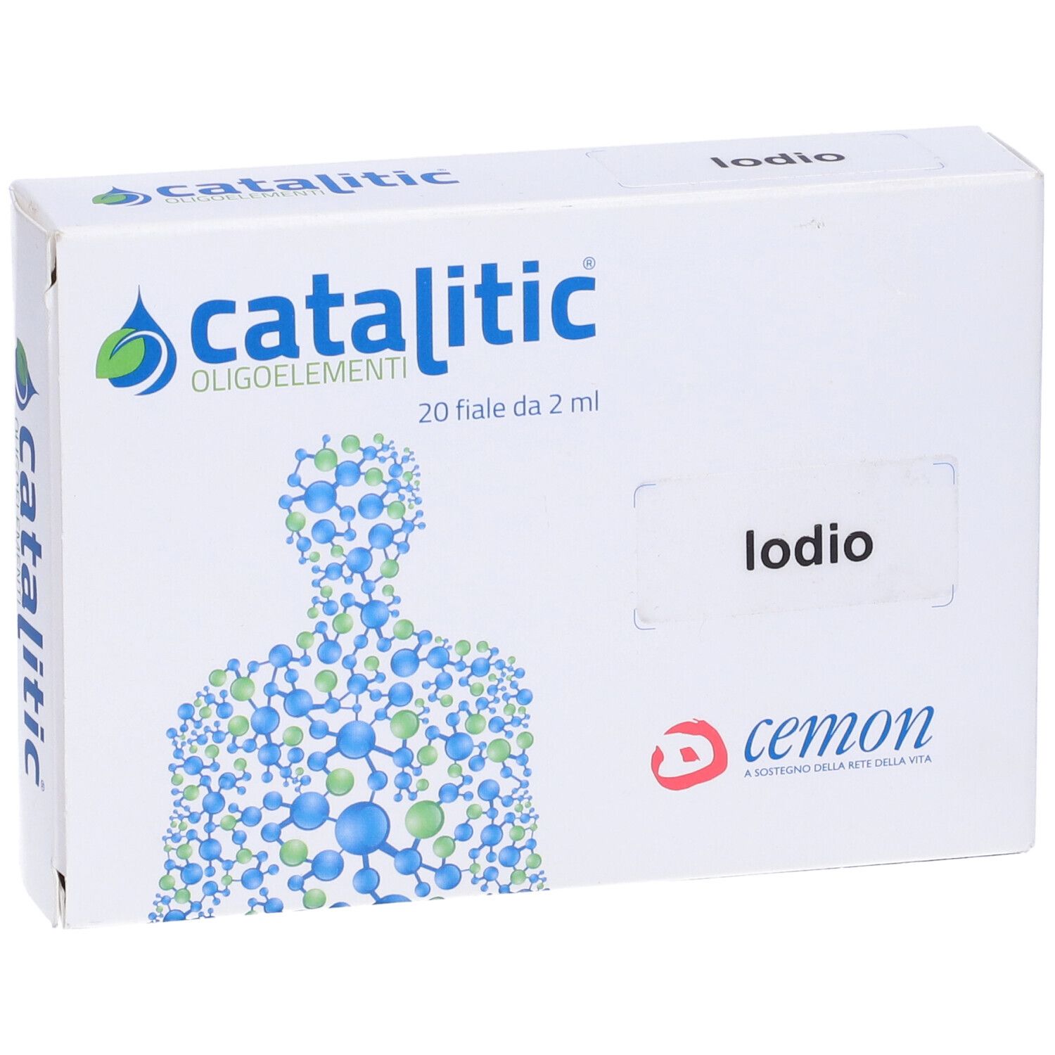 Packung Katalitische Spurenelemente Jod, 20 Fläschchen à 2 ml.