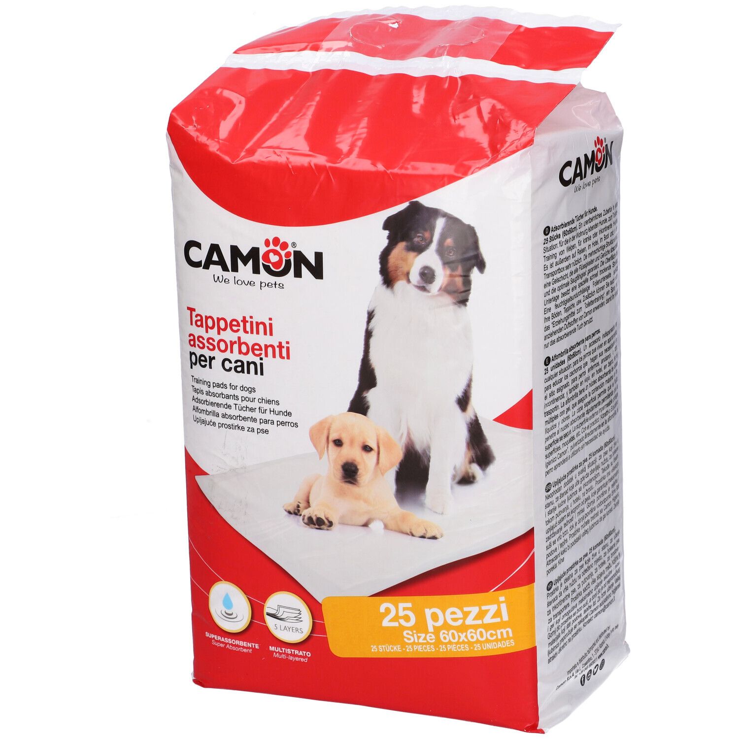 Tappetino Assorbente Cani 60X60 25 Pezzi
