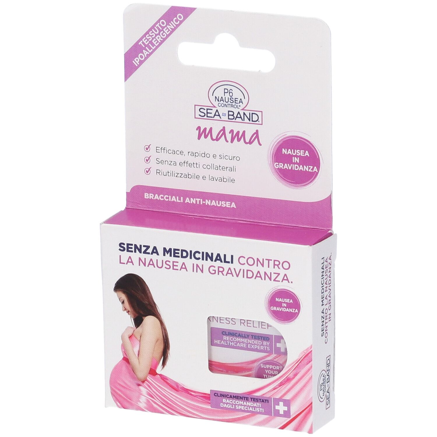 Bracciale Anti Nausea Mama P6 Nausea Control 2 Pezzi