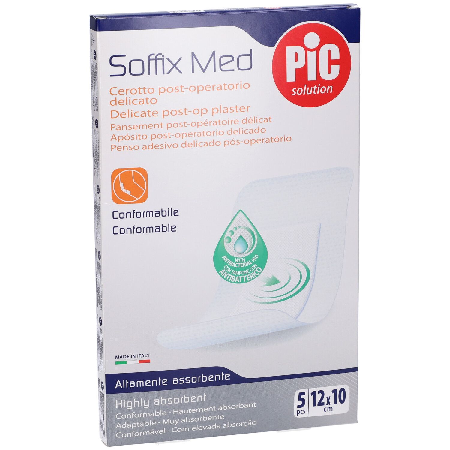 PIC Solution Classic Universalpflaster, 20 Stück, Mix. Atmungsaktiv und antibakteriell.