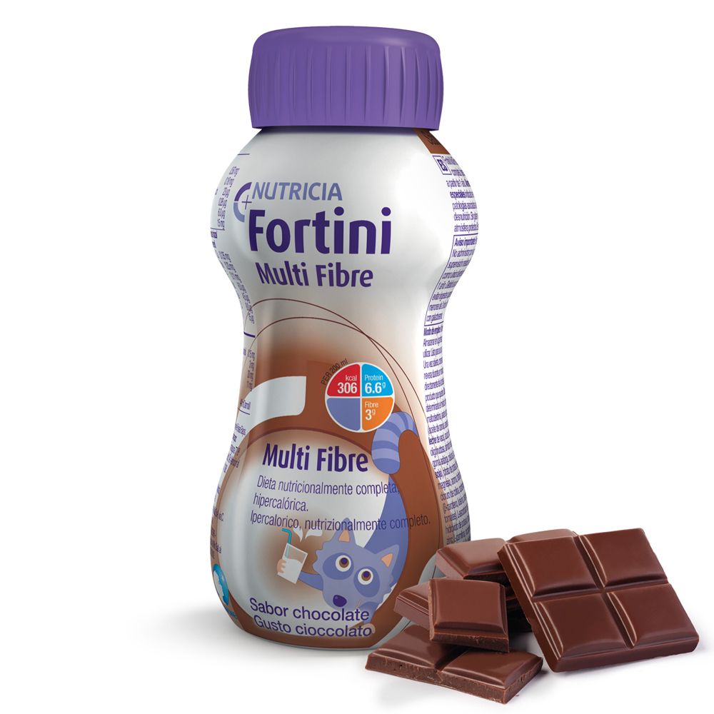 Fortini Multifibre Cioccolato 4X200ml | Direct Nutricia 1 Confezione Da 4 Bottiglie Da 200Ml - Immagine 6