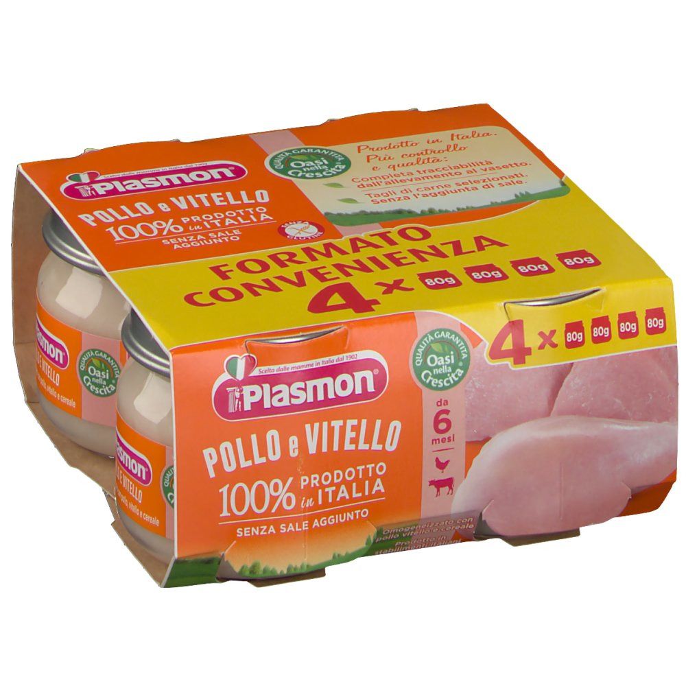Plasmon - Omogeneizzato Pollo Vitello 4 Pezzi 80 G - Immagine 6
