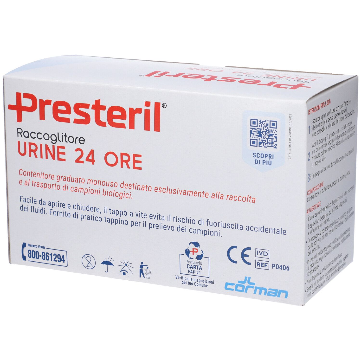 Presteril Urinsammelbehälter 24h, 2500ml