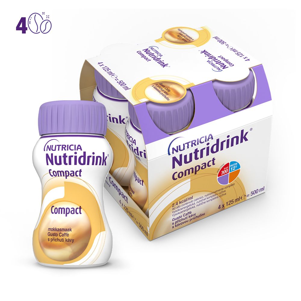 NUTRICIA NUTRIDRINK COMPACT GUSTO CAFFE' 4 BOTTIGLIE DA 125ML - Immagine 5