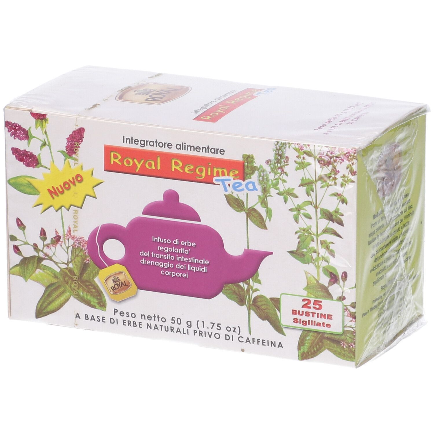 Flora Royal Regime Tea Integratore Drenante 25 Bustine - Immagine 7