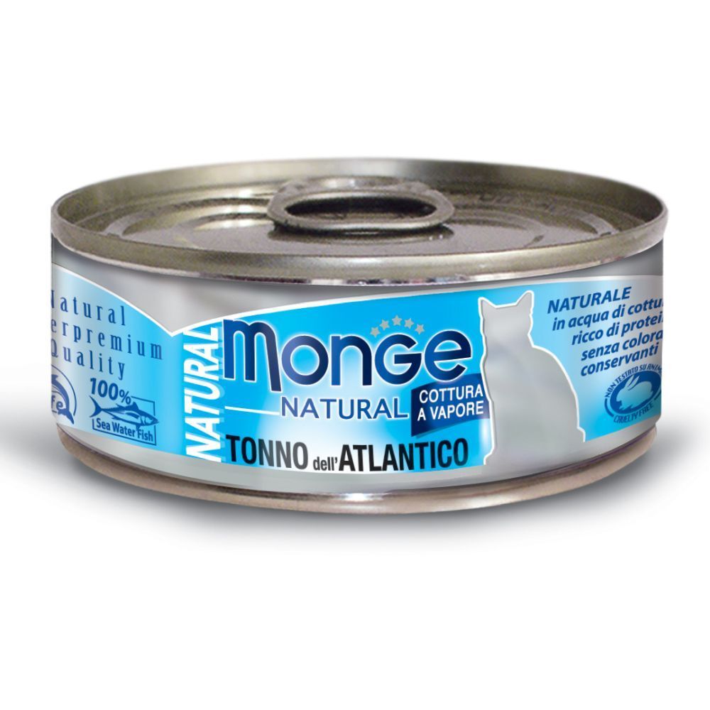 Monge Natural Quality Gatto Natural Tonno Dell'Atlantico 80g
