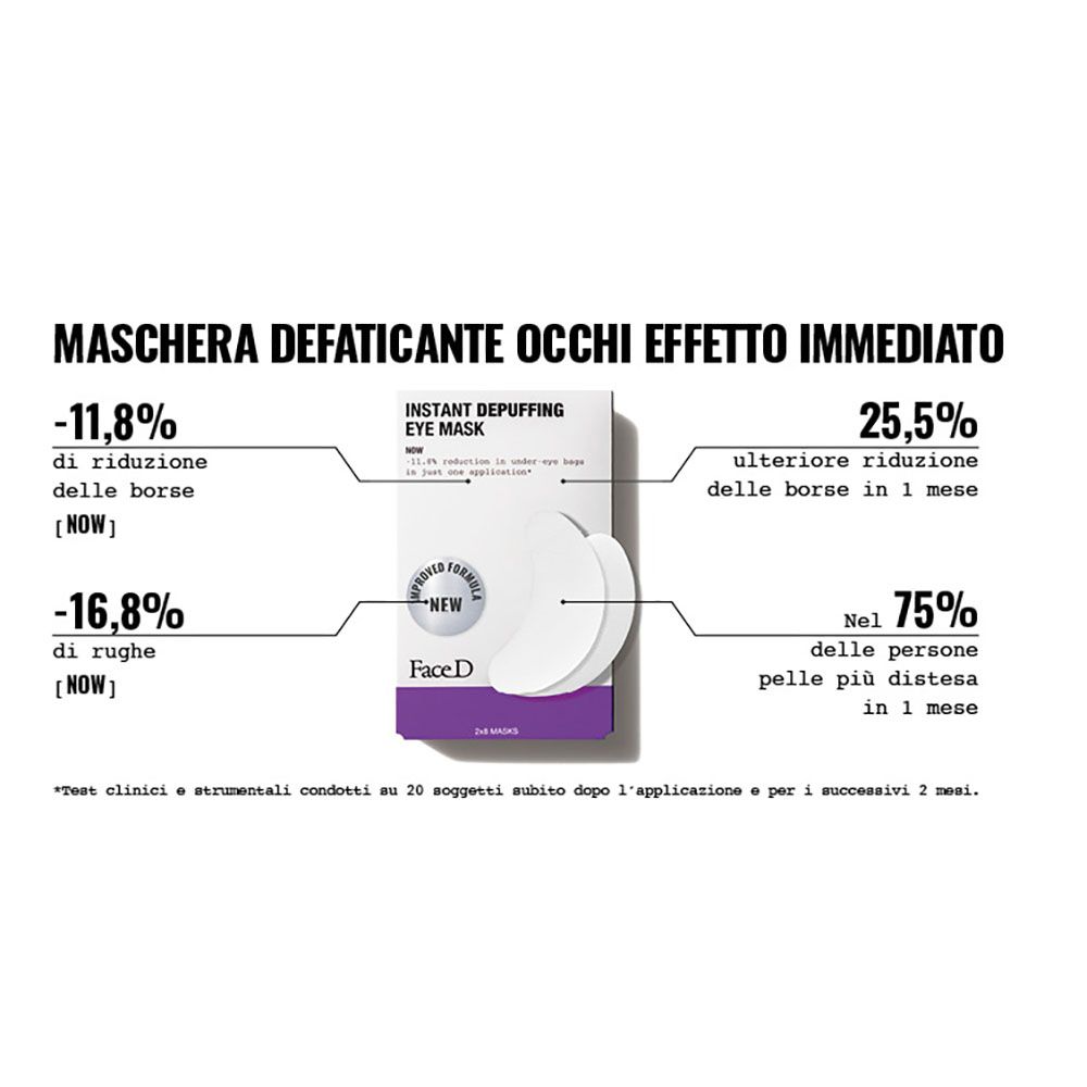 FACE D Ermüdungsreduzierende Augenmaske mit Soforteffekt
