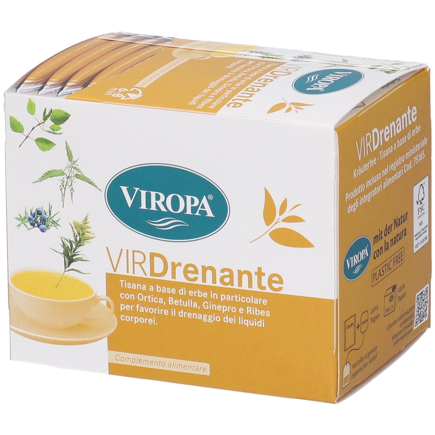 VIROPA VirDrenante 15 Filtri - Tisana Drenante - Immagine 6