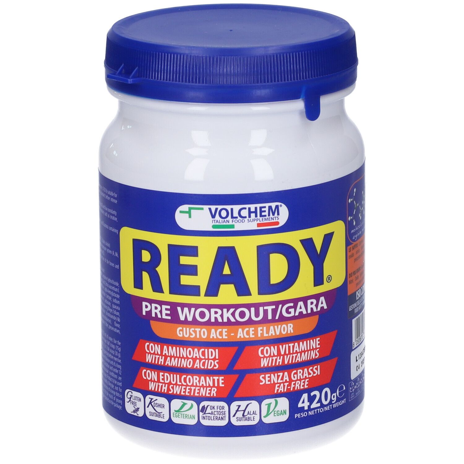 VOLCHEM Ready Preworkout In Polvere Solubile - Gusto Ace