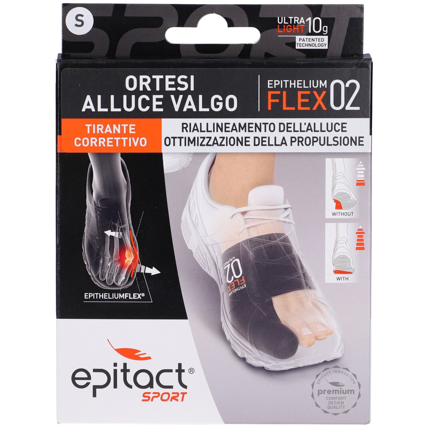 Epitact Sport Ortesi Alluce Valgo Taglia S