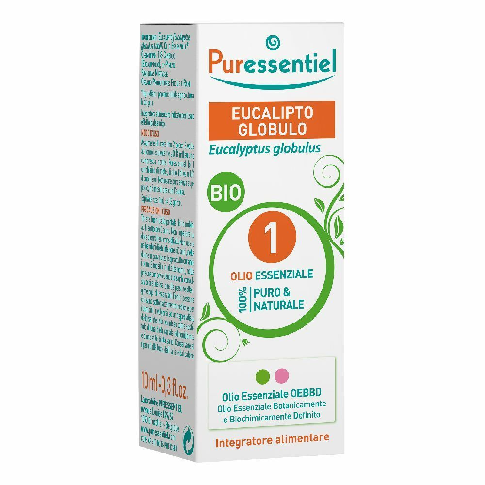 Puressentiel Eucalipto Globulo Bio Olio Essenziale 10 ml essenziale