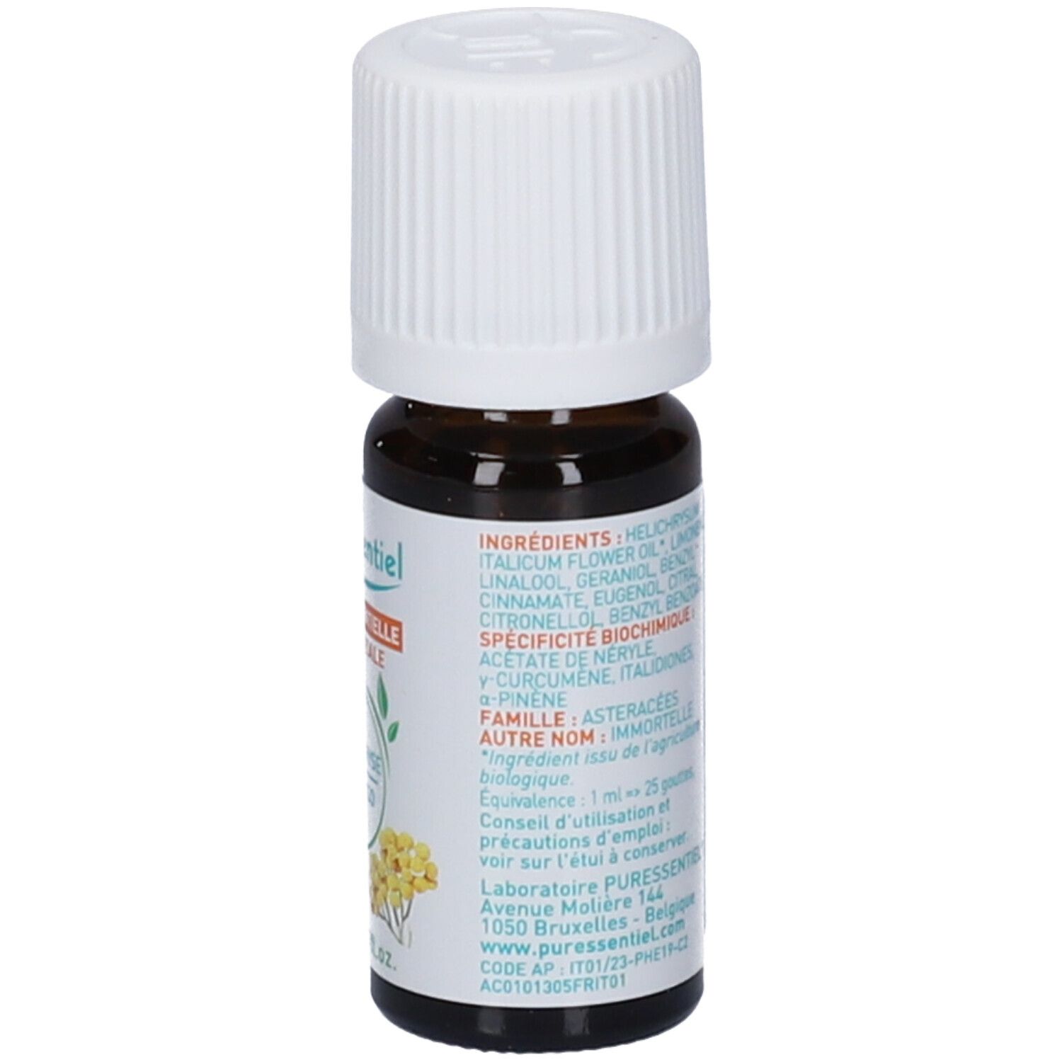 Purescents Helichrysum ätherisches Öl, 1ml Flasche.