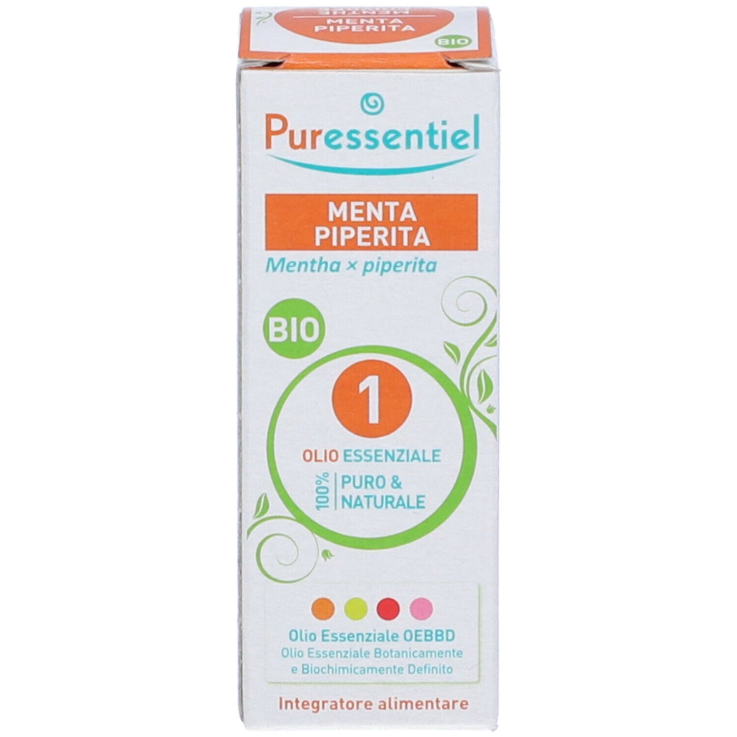 Puressentiel Olio Essenziale Menta Piperita. Confezione. Certificazione Bio.