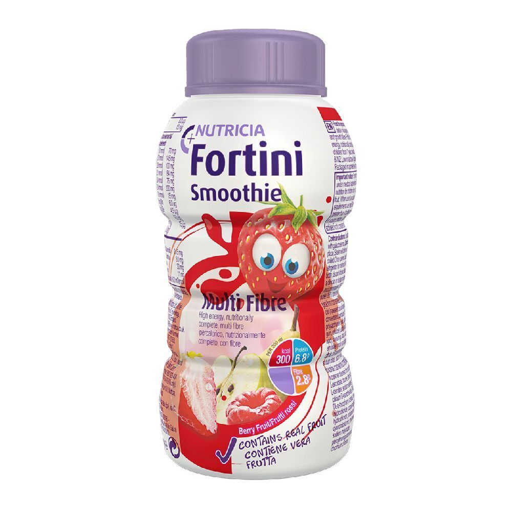Nutricia Fortini Smoothie Multifibre Gusto Frutti Rossi