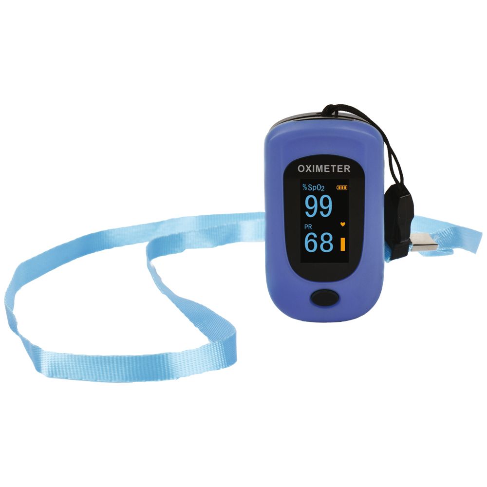 GIMA Pulsoximetro Oxy-4 - Blu - Gb,Fr,It,De,Es,Pt,Gr,Pl