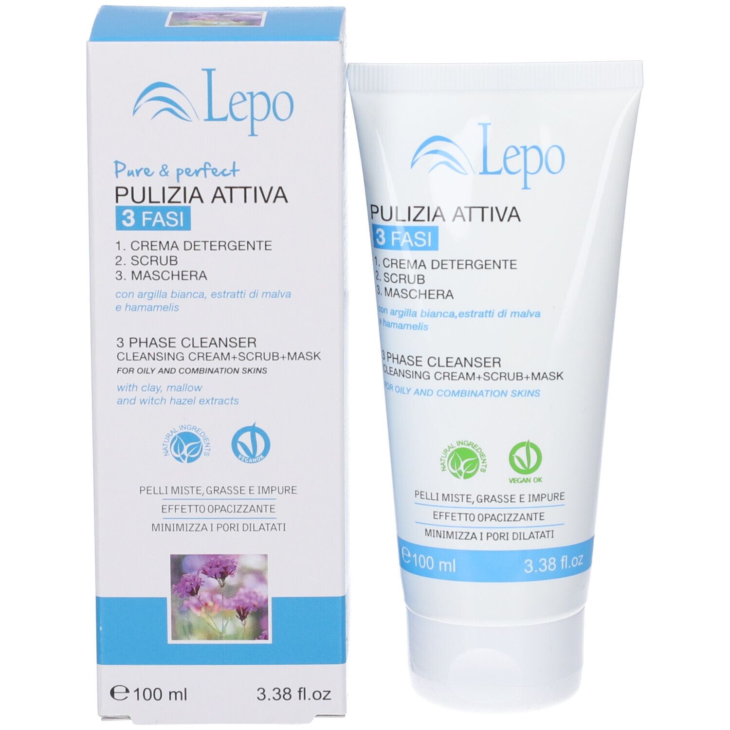 LEPO Pure&Perfect Pulizia attiva 3 fasi