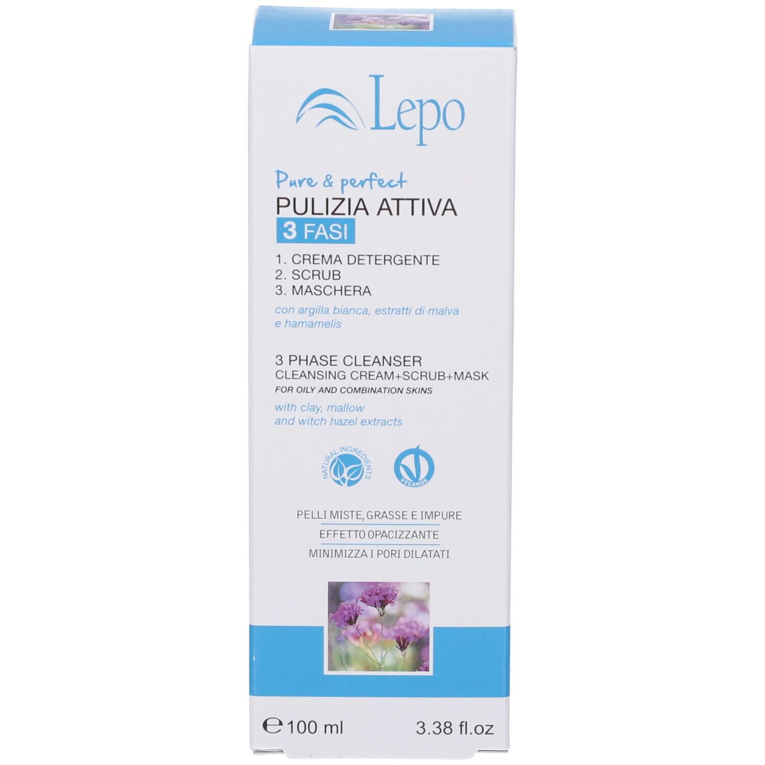 LEPO Pure&Perfect Pulizia attiva 3 fasi