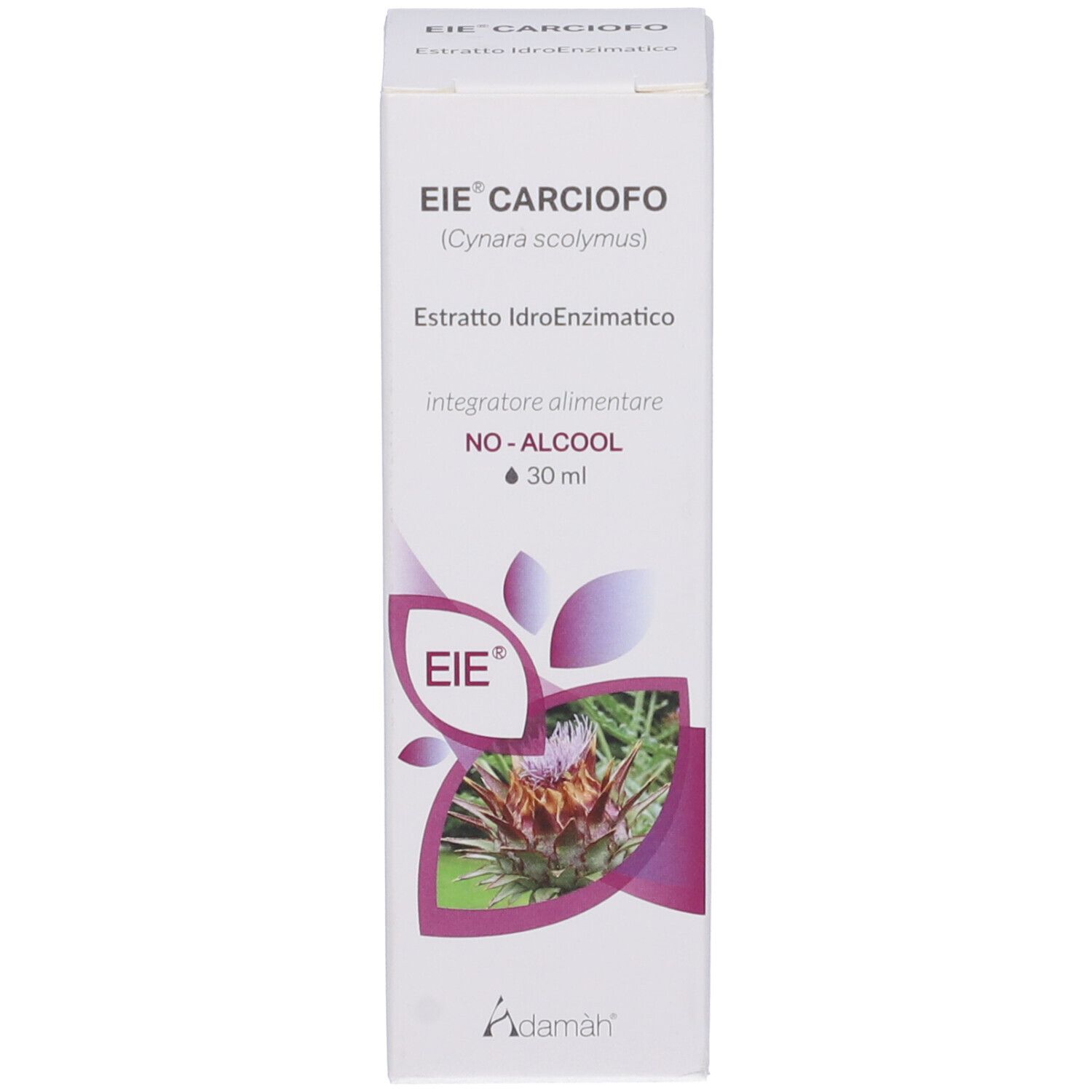 Confezione. Scritta: EIE Carciofo, estratto di carciofo, 30 ml.