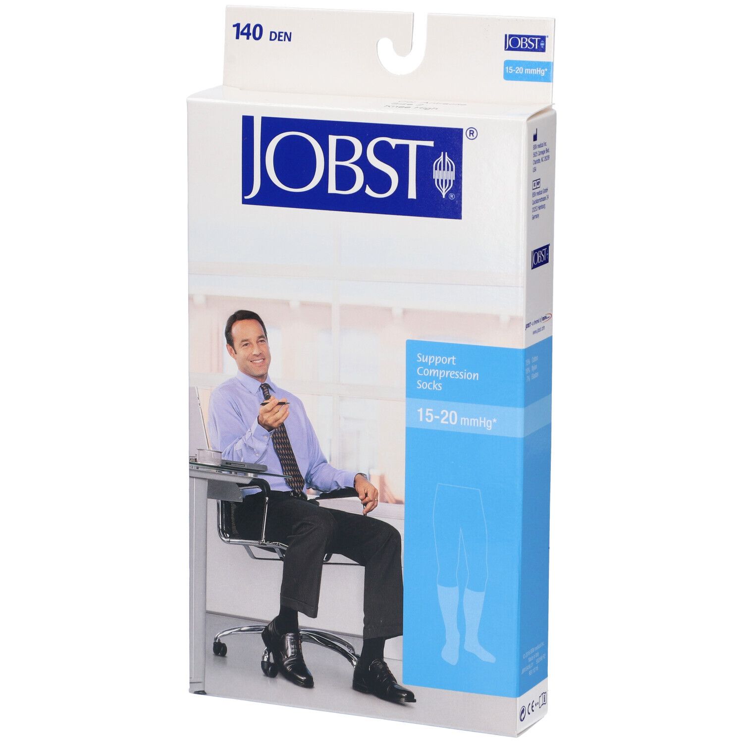 Jobst forMen Calza Compressiva da Uomo Colore Grigio Taglia 2