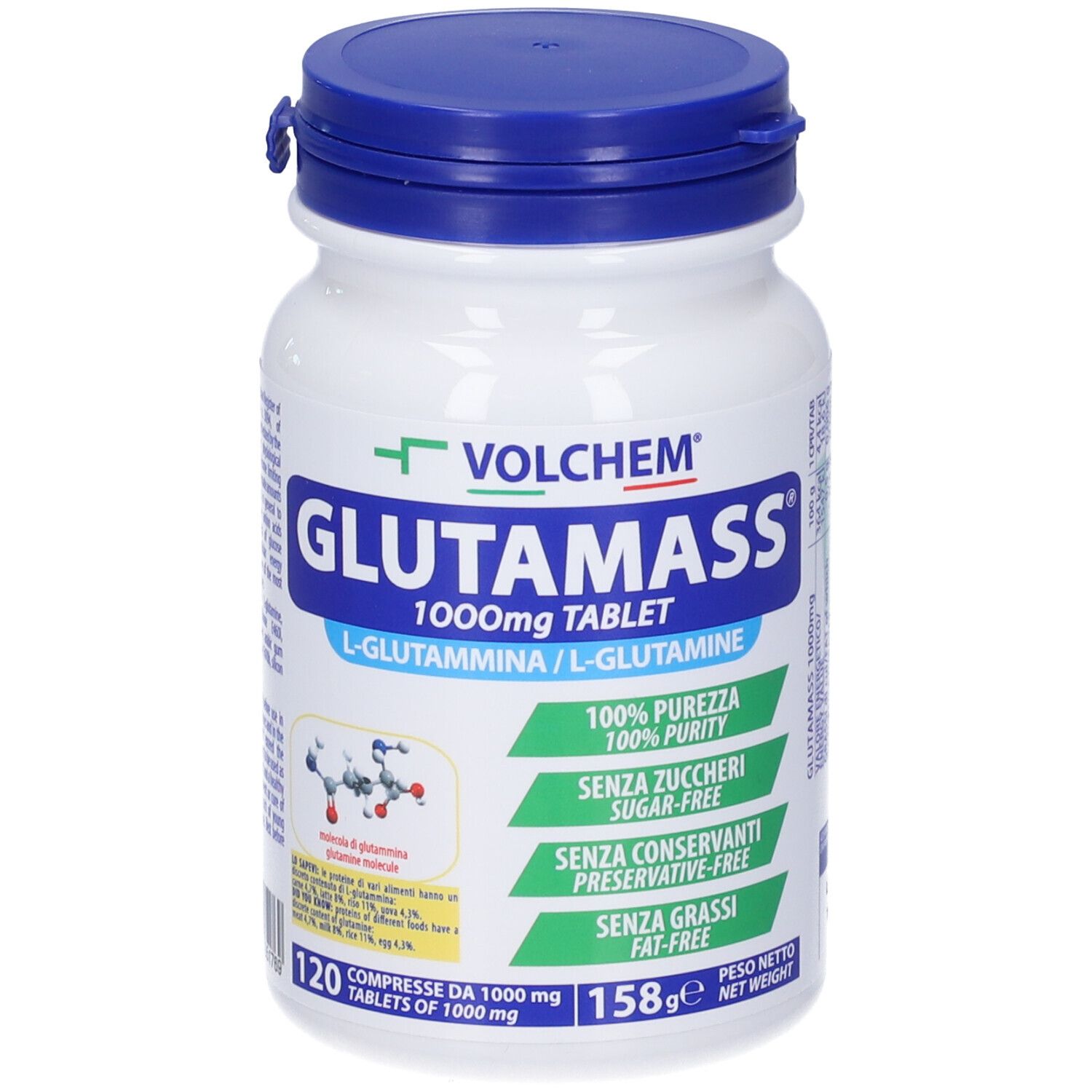 Volchem Glutamass 1000 Mg 120 Compresse - Immagine 3