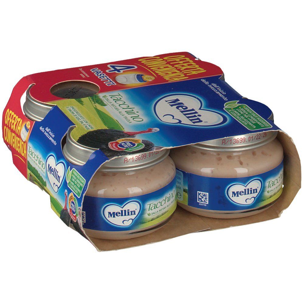 Mellin Pürierter Truthahn 4x80 G Mellin