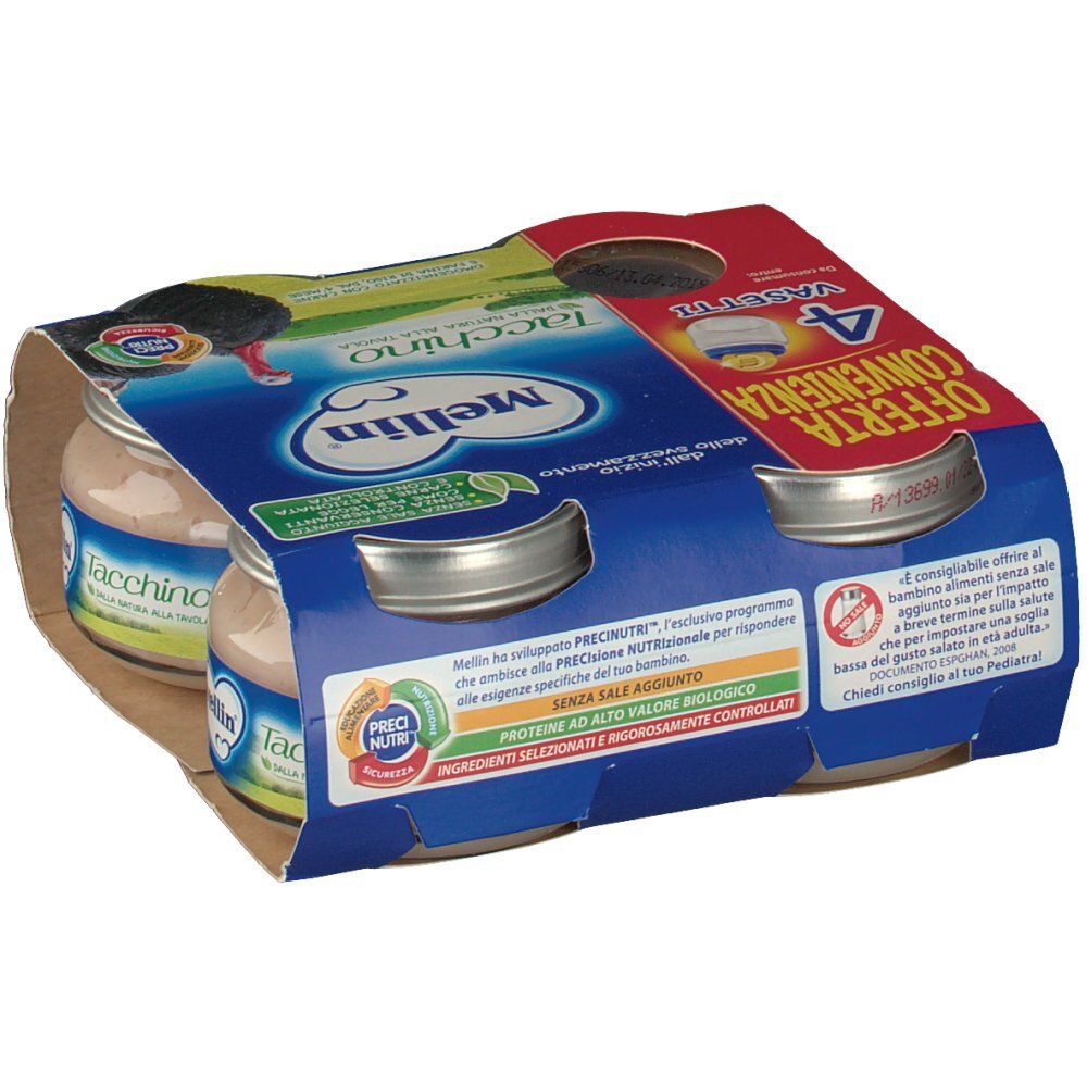 Mellin Pürierter Truthahn 4x80 G Mellin