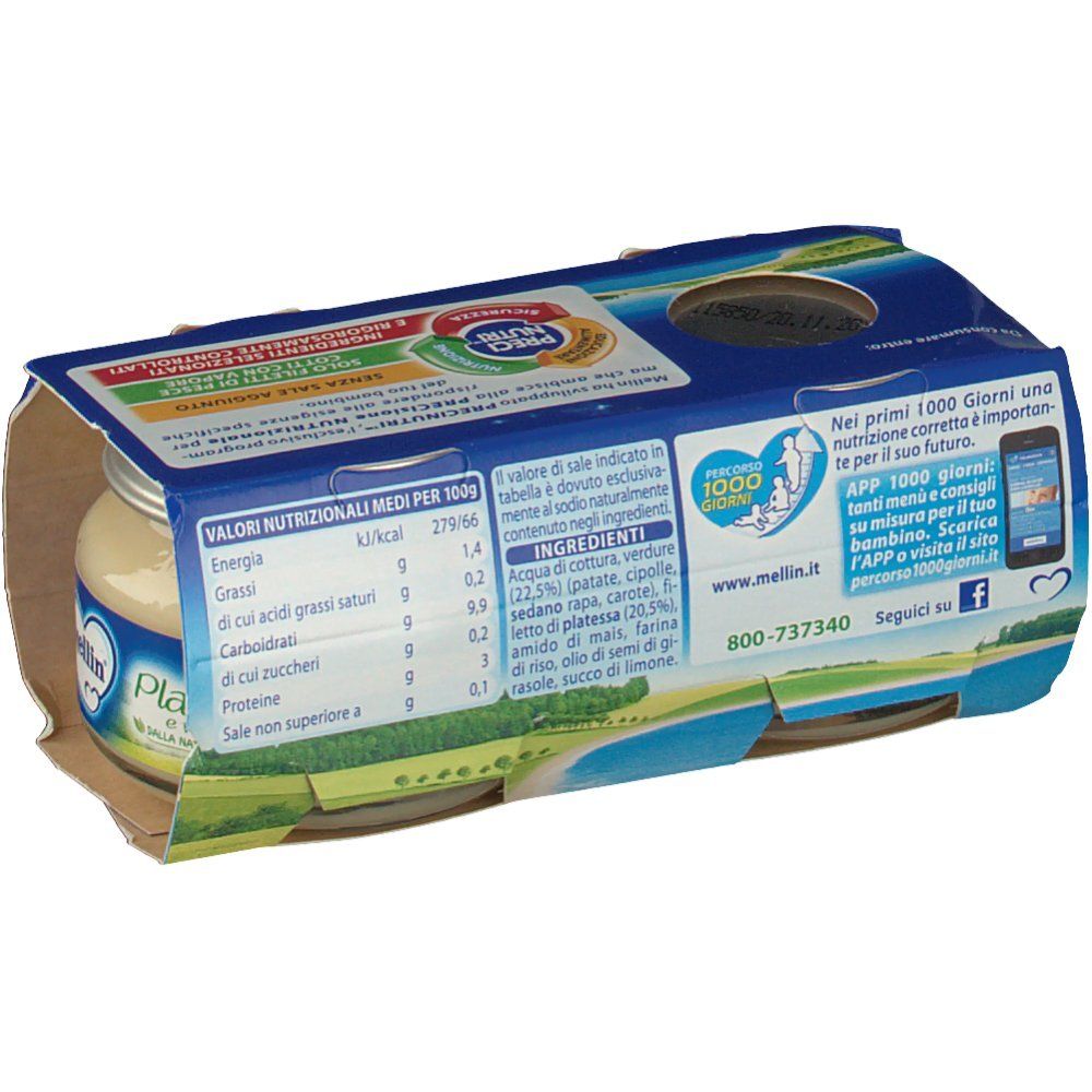 Mellin Fischpüree Seezunge 2x80 G Mellin