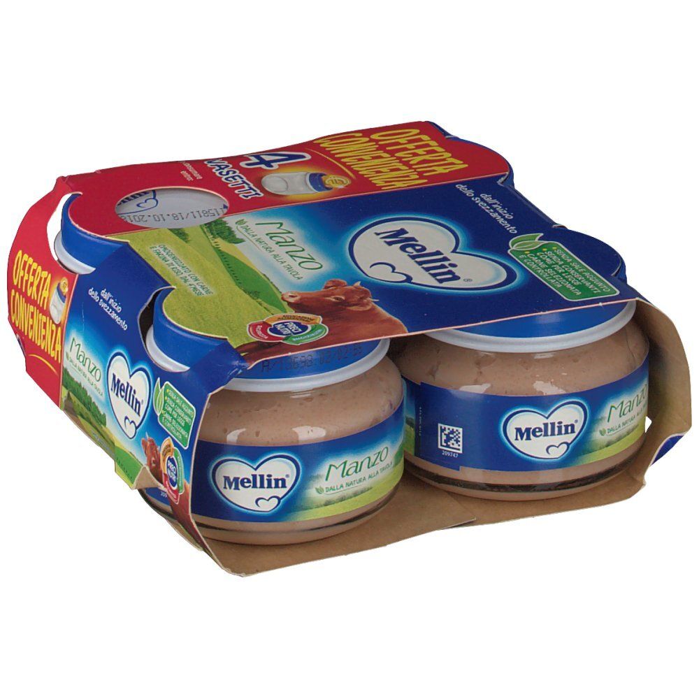 Mellin Rindfleischbrei 4x80 G Mellin