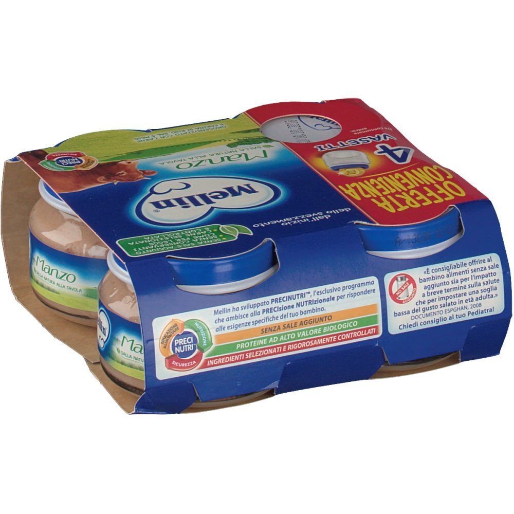 Mellin Rindfleischbrei 4x80 G Mellin