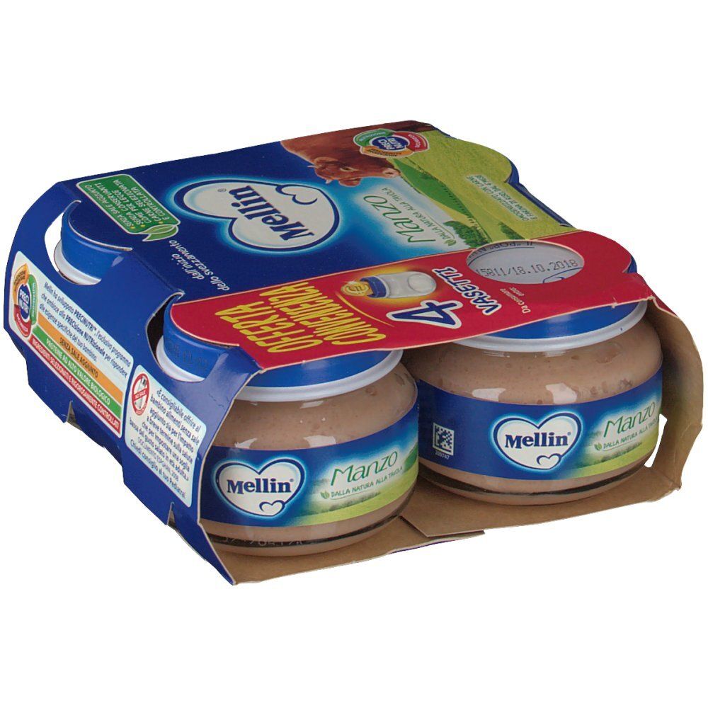 Mellin Rindfleischbrei 4x80 G Mellin