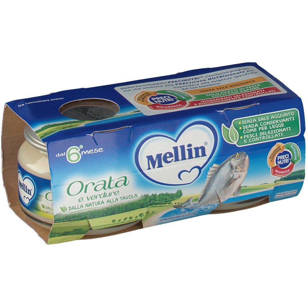 Mellin® Omogenizzato Orata e Verdura 2x80 g