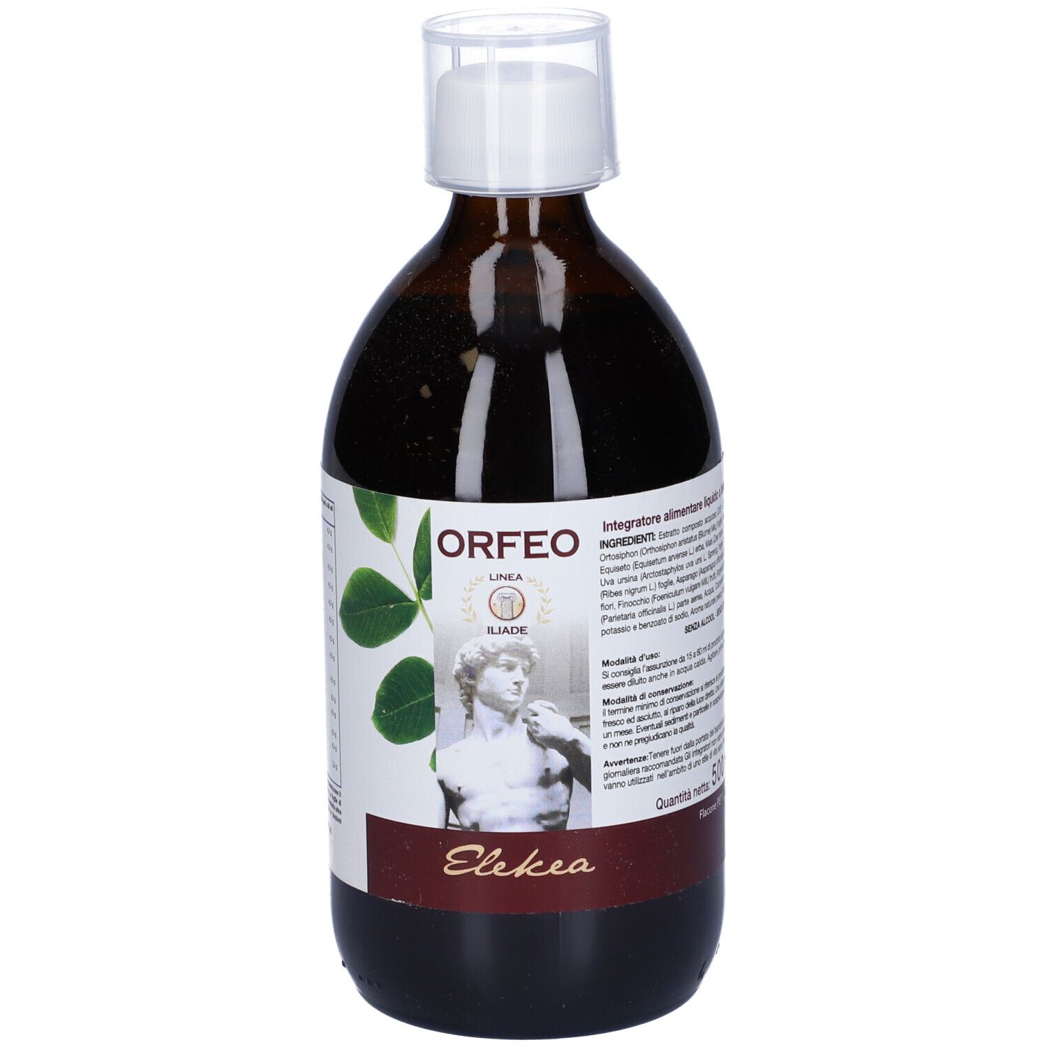 Elekea Rossa/Nero Integratore Orfeo Drenante E Depurativo, 500Ml - Immagine 3