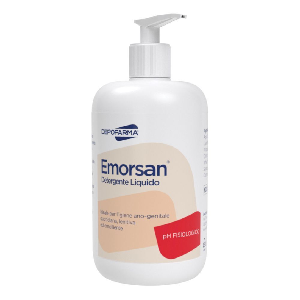 Emorsan Detergente Liquido Igiene Ano-Genitale Ph Fisiologico 500 Ml