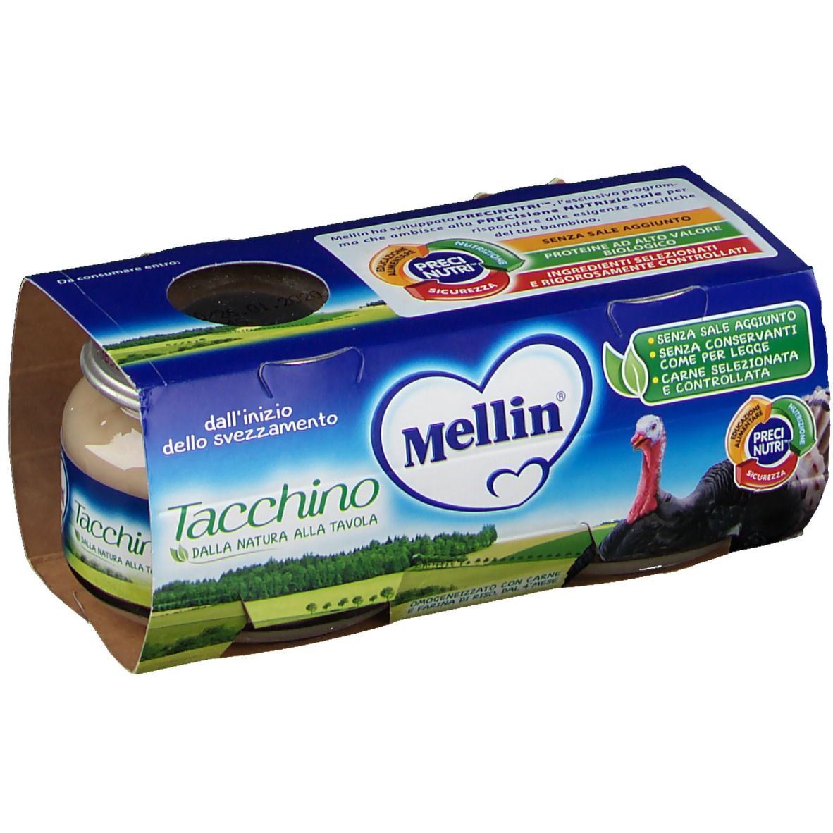 Mellin® Omogeneizzato Tacchino 2 x 80 g