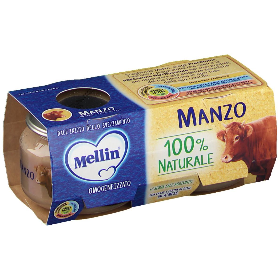 Mellin® Omogeneizzato Manzo 2 x 80 g