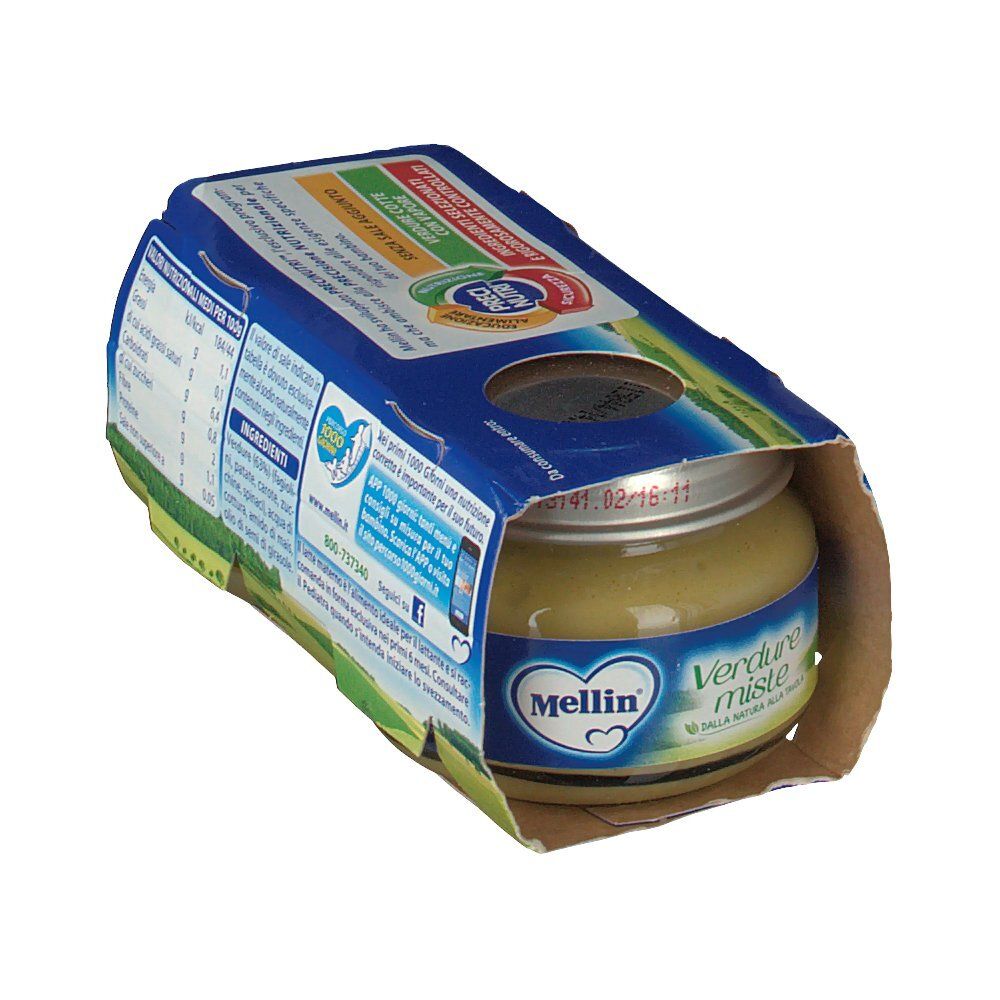 Mellin Gemüsepüree Gemischtes Gemüse 2 x 80 g Mellin