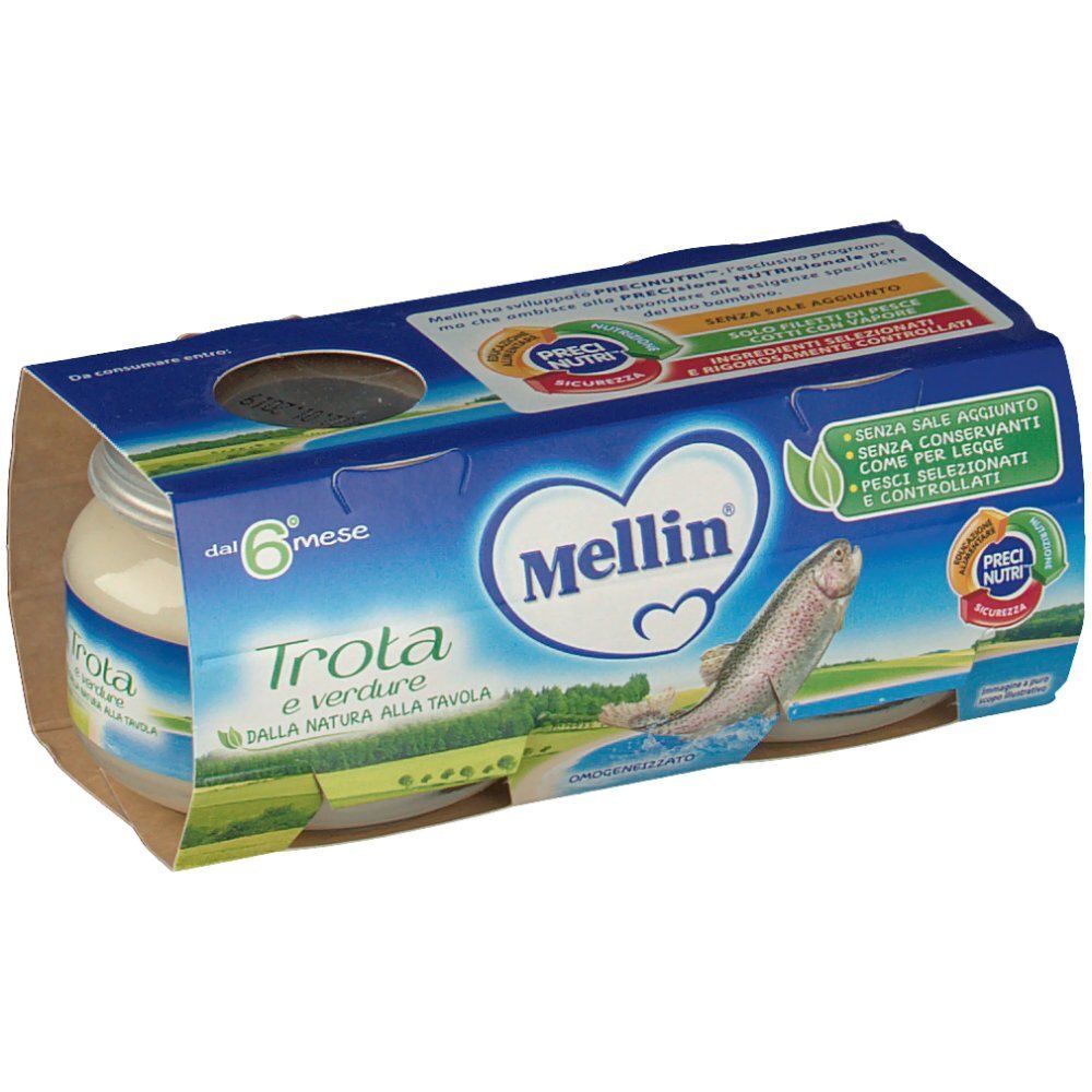 Mellin® Omogeneizzato Trota e Verdure 2 x 80 g