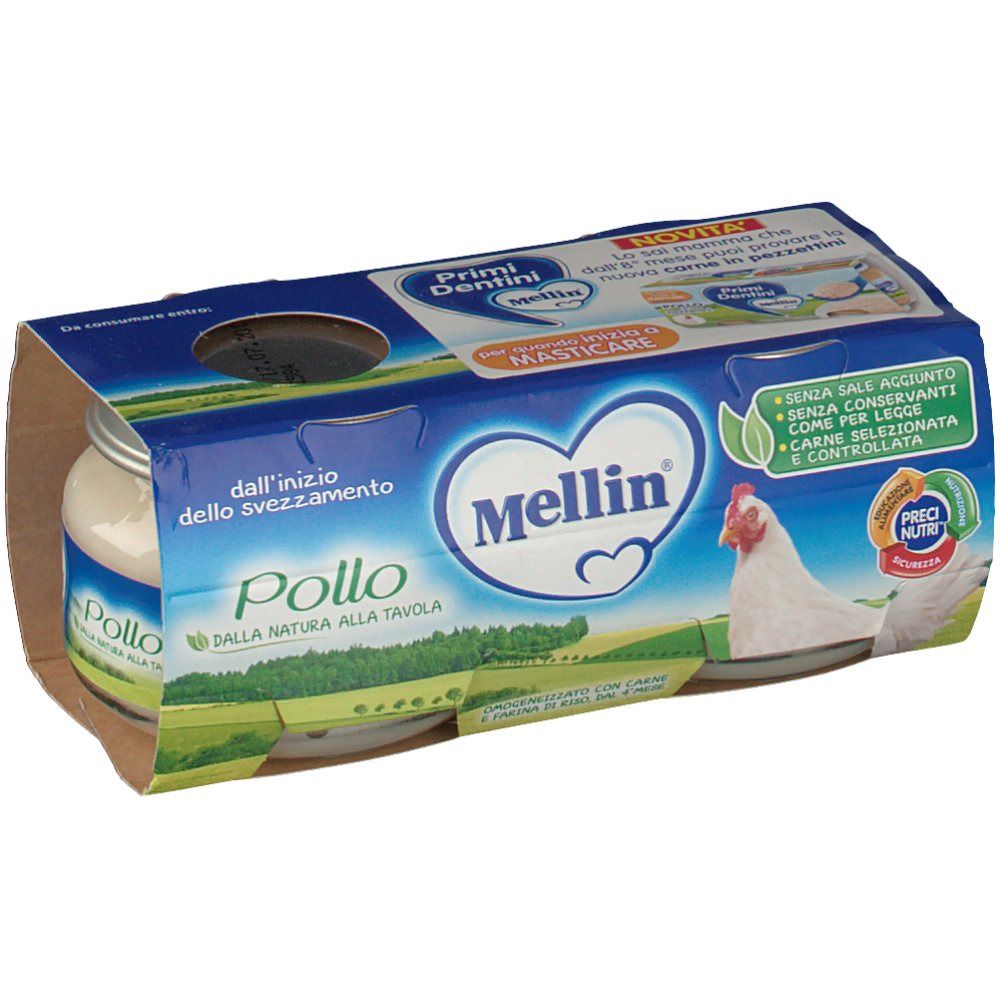 Mellin® Omogeneizzato Pollo 2 x 80 g 2x80 Pappa
