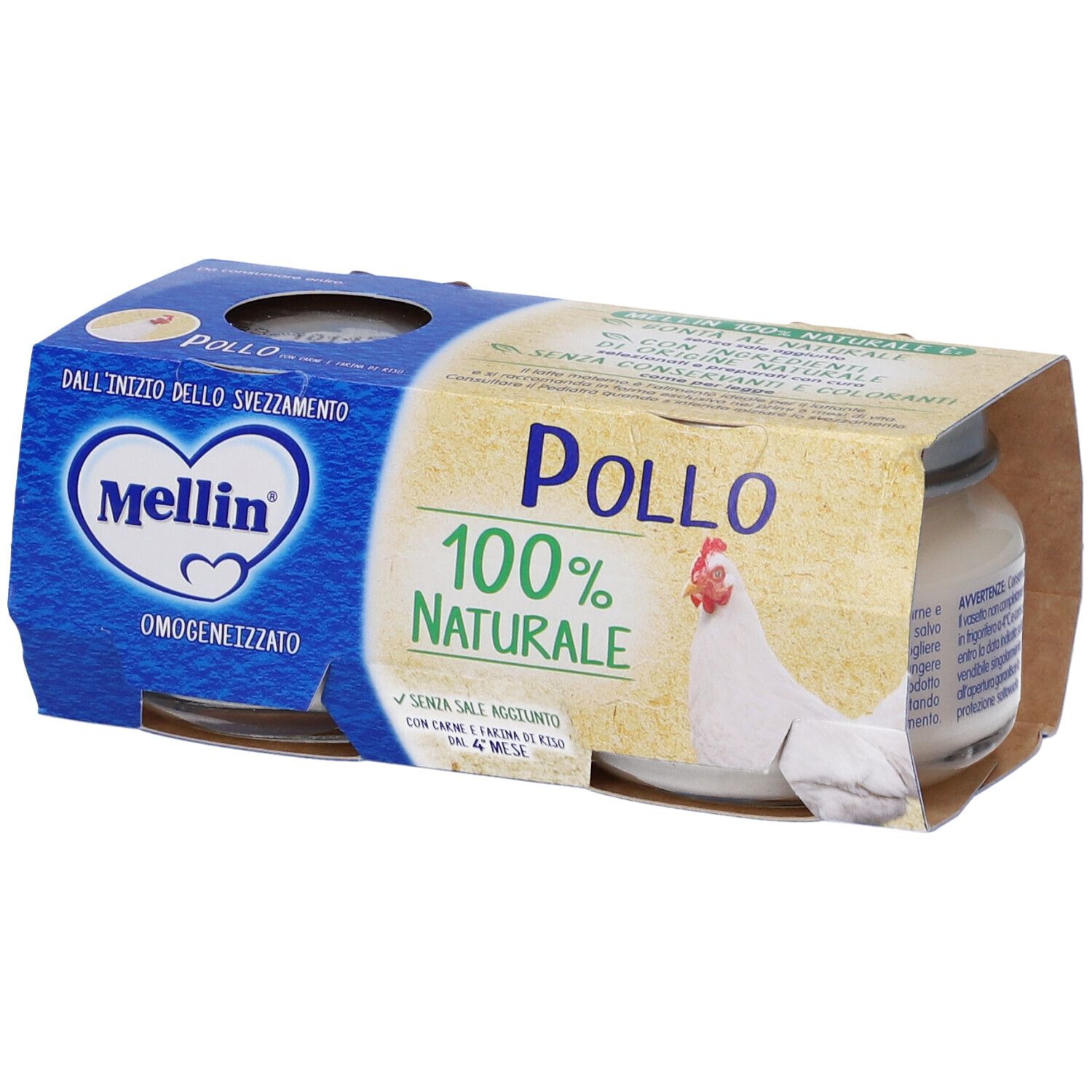 Mellin® Omogeneizzato Pollo 2 x 80 g