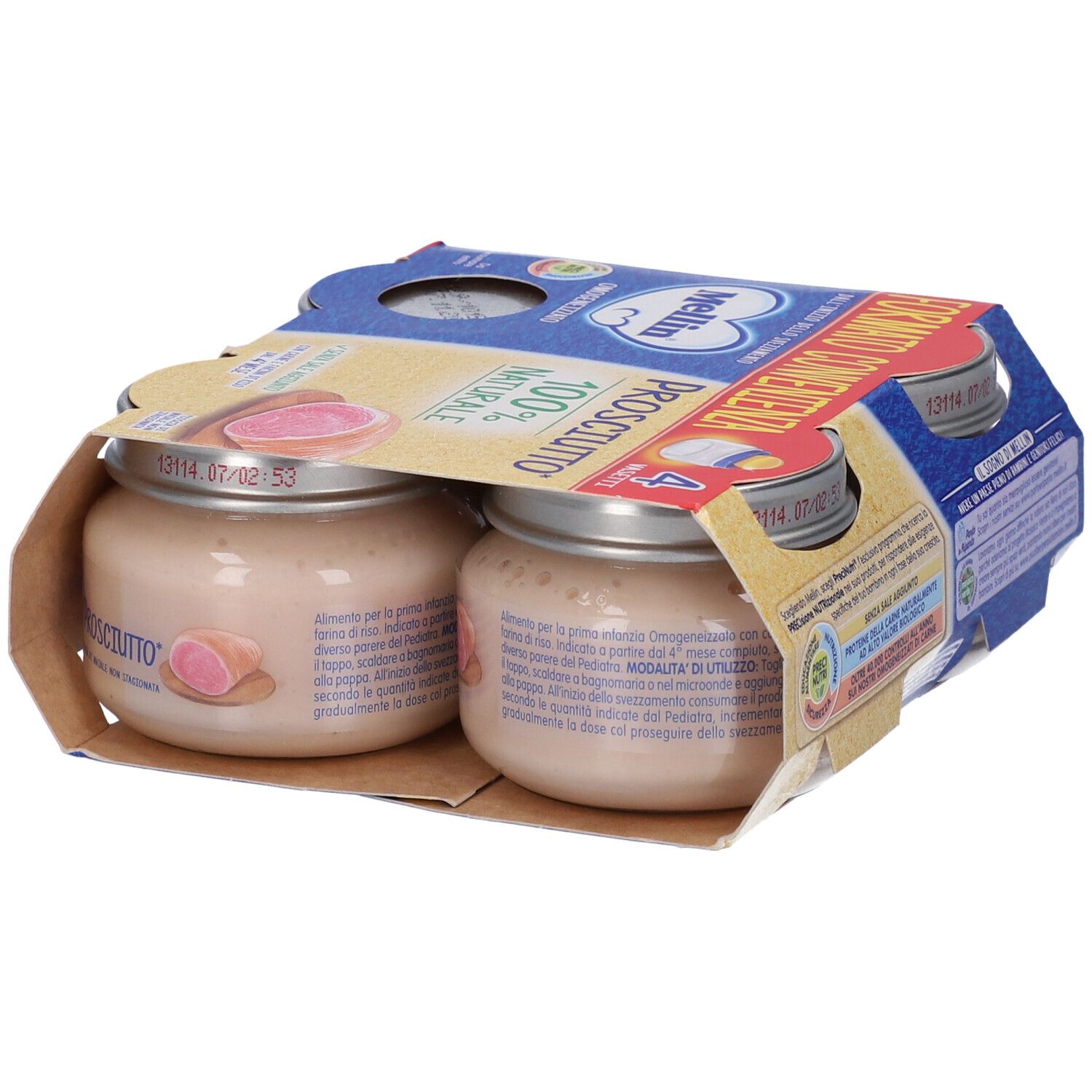 Mellin Pürierter Schinken 4 x 80g Mellin